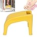 Podnóżek pod prysznic, mata antypoślizgowa Stołek prysznicowy, Idealny projekt do pielęgnacji stóp(żółty)