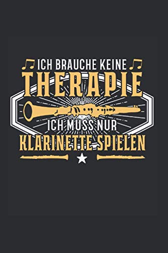 Klarinettenspieler Notizbuch: Klarinette Klarinettenspielerin Spruch Blaskapelle Geschenk / 6x9 Zoll / 120 gepunktete Seiten