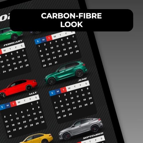 Image of Funk You Store BMW M Calender 2026 Poster | A3 Sized (42 x 29 cm) BMW Calendar 2026 Poster for Wall | M5, M4, M3 and more | Car Posters for Wall | New Year Calender for Car Guy