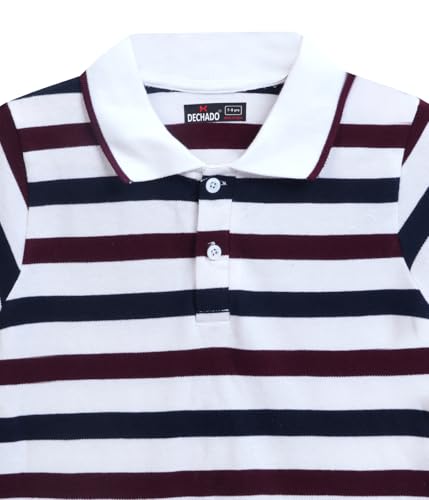 Image of DECHADO Pure Cotton Half Sleeve Polo Neck Regular Fit Boys T-Shirt | Kids T-Shirt | Boys T-Shirt | Tshirts for Kids Boys | Cotton Tshirt