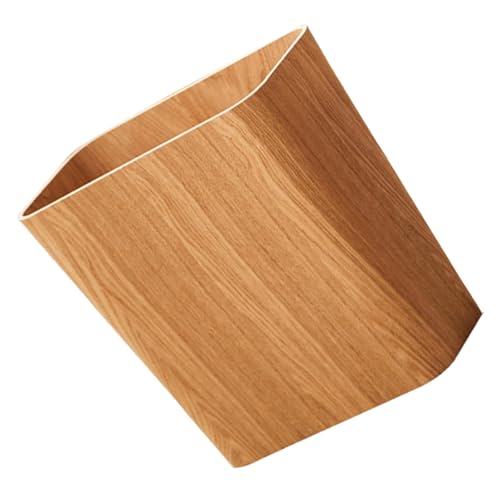 Corbeille à déchets esthétique en bois robuste TOPBATHY pour intérieur contemporain
