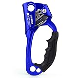 WILDKEN Climbing Hand Ascender Outdoor Mountaineering Tree Arborist Climbing Rappelling Equip Hand Ascender for 8-13MM Rope Left Right Hand Ascender