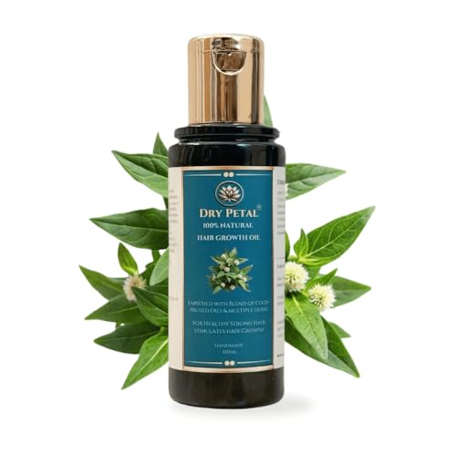 Image of Ayurvedic Hair Oil for Hair Growth & Hair Fall Control | 100% Natural Herbal Oil with Bhringraj, Amla, Brahmi, Neem, Hibiscus & Cold Pressed Oils | Anti-Dandruff, Nourishing & Non-Sticky - 50ml /100ml /200ml (50 ML)