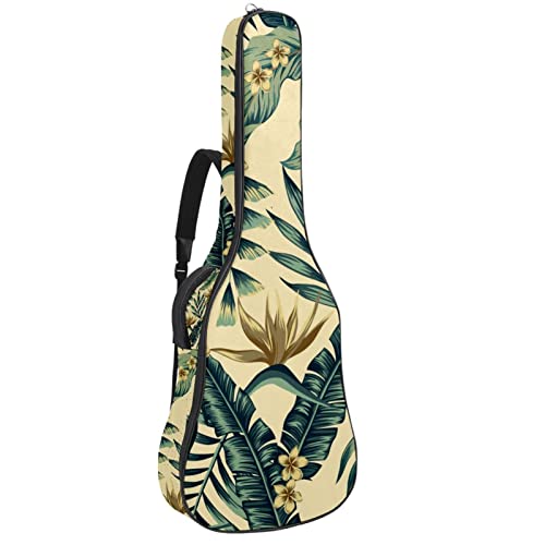 Housse guitare acoustique imperméable motif toucan avec rangement