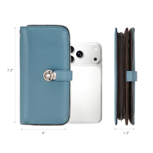 Montana West Large Bifold Wristlet Wallets for Women with ID Window - image 4