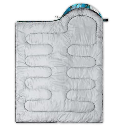 Image of QOOMO Ball Flower Camping Sleeping Bags,3 Season Warm & Cool Weather,Lightweight,Waterproof Sleeping Bags for Adults & Kids,Traveling,and Outdoors,Camping Gear Equipment