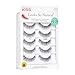 KISS Looks So Natural, False Eyelashes, 'Shy', 12mm, Includes 5 Pairs Of Lashes, Easy to Apply, Reusable Lash Clusters