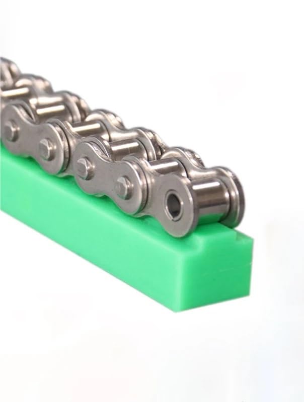 Guide de chaîne transmission plastique UPE poids moléculaire ultra haut 08B-1 1 mètre avec rainures pour chaînes et rouleaux résistants