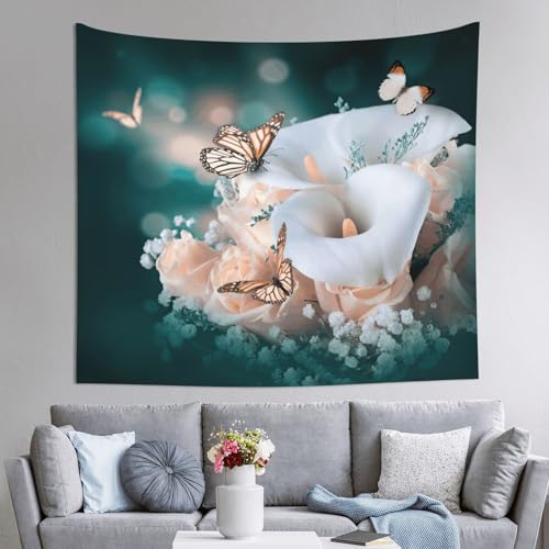 Tenture murale fleur pour une ambiance cocooning dans votre chambre