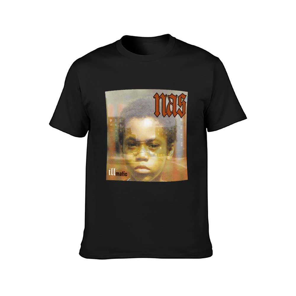 Men's NAS Illmatic Hip Hop Graphic Men's T-Shirt S Black