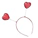 Produktbild Bangle009 Valentinstag Kinder Mädchen Schaumstoff Rund Herz Kugel Feder Alien Stirnband Haarreifen Zubehör, plastik, rot, Love Heart*
