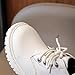 Black Lace up Boots for Girls:Fashion Winter Warm Leather Combat Zipper Ankle Shoes Wedding Hiking Party Dress School Footwear（Size9.5,White