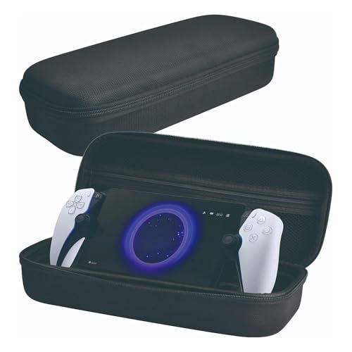 Hzycwgone Estuche Rígido Bolsa para PlayStation Portal Remote Player,Funda de Transporte para PS5 Portal Consola de Juegos de Mano con Espacio Extra para Cables,Cargadores y Tarjetas de Juego - imagen 6