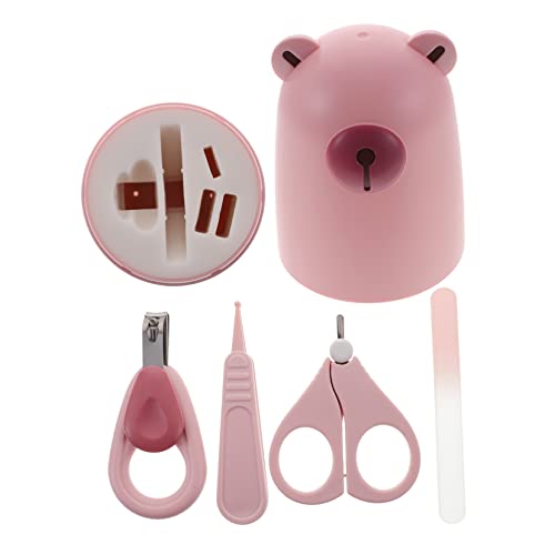 HAPINARY Essential Baby Nail Clippers Kit Stainless Steel Scissors File Tweezers Gentle Rounded Tips for Newborns