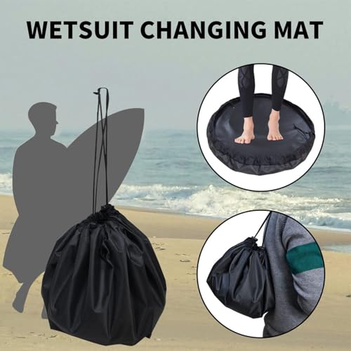 Wisylizv Cambiador De Traje De Neopreno – De Almacenamiento De Ropa Mojada para Surf En La Playa | Seca para Cambiador A Prueba De | De Traje De Neopreno Portátil para Surf, Natación, B - imagen 5
