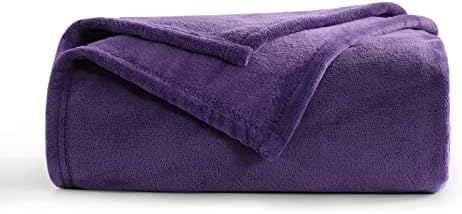 Aisbo Kuscheldecke Flauschig Decke Violett - Fleecedecke 150x200 cm Sofadecke Couchdecke, Weich Kuschelige Wohndecke Lila für Wohnzimmer Sofa Couch Blanket Warme Decke XL
