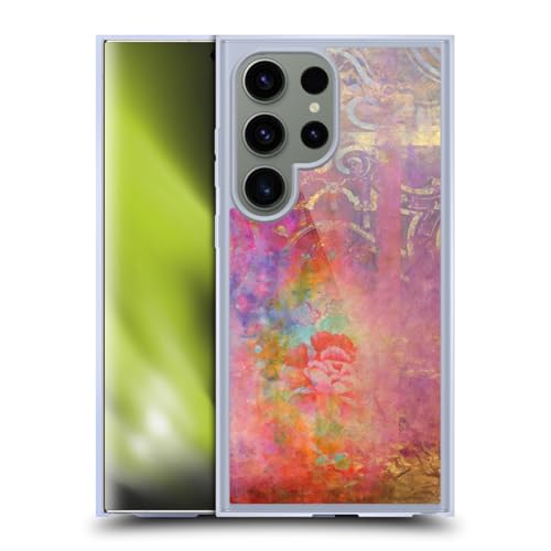 Coque Samsung S24 Ultra MagSafe Evite les Rayures Coque Gel Fine Antichoc Boho Rose Art