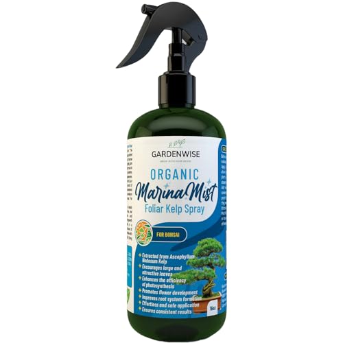 GARDENWISE Organic Marina Mist Foliar Spray for All Live Indoor and Outdoor Bonsai Tree Plants...