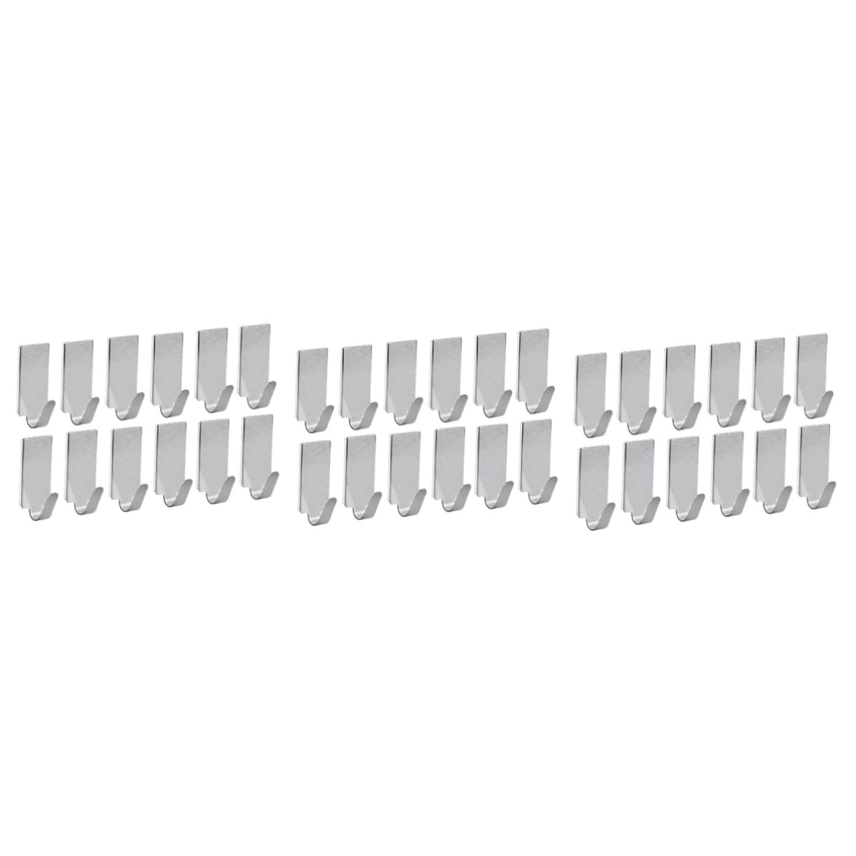 Crochets auto adhésifs Tofficu en acier inoxydable traceless pour maison et bureau (90 pièces)