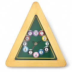 Kenning Billiard Pool Ball Wall Clock, 12 " Cool Triangle Pool Table Clock product