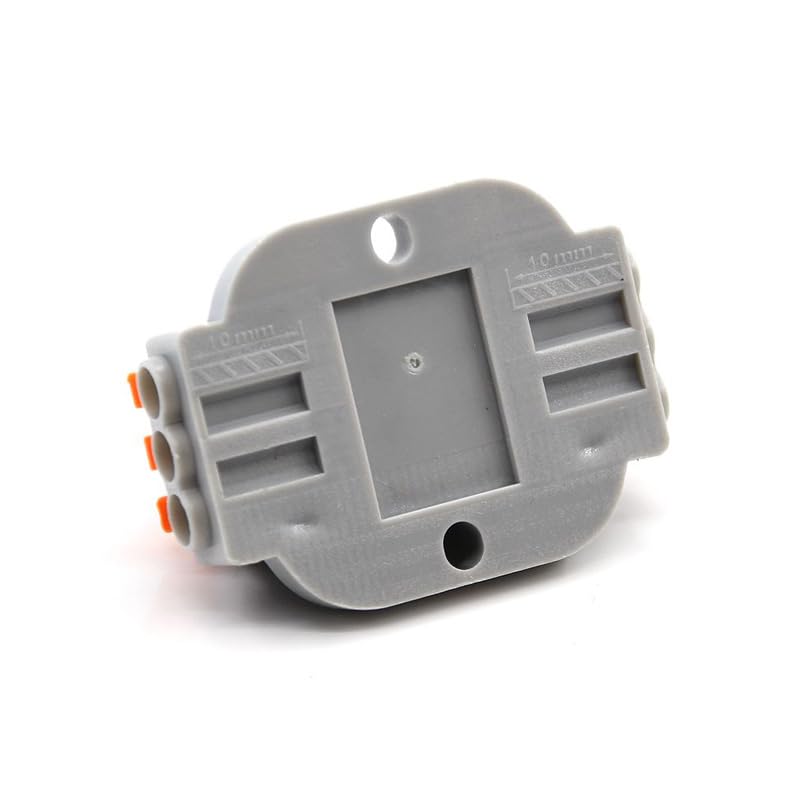 Wire Connectors 2-20 Pins Fast Compact Conductor Wiring Cable Electrical Push-in Butt Terminal Block Can Be Screwed(223-6,20PCS)