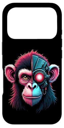 �ʔ��������{�b�g�Z�p�T�C�{�[�OAI�����{�b�g���� Monkey Robot Tech AI Ape �X�}�z�P�[�X iPhone 17 Pro �p