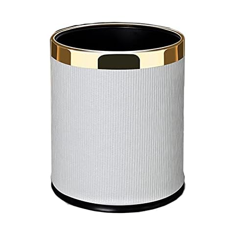 Cubo de basura de metal de lujo de 10 l Cover