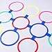 TPAUFY Hopscotchs Rings Game-10 Multi-Colored Plastics Rings for Indoor Or Outdoor Use-Fun Creative Play Set for School Class Training Use