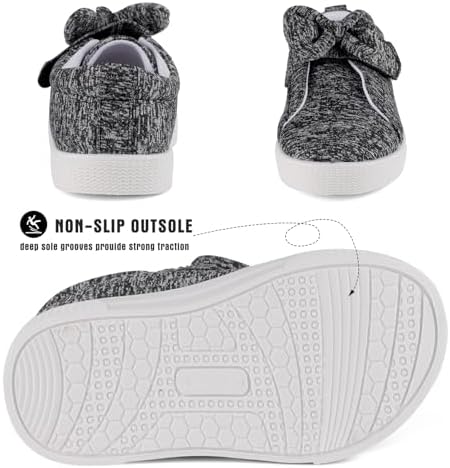 Scarpe Bambina Canvas Con Nodo Di Prua - Sneakers Casual Per Prime Passeggiate 1-5 Anni - Foto 11