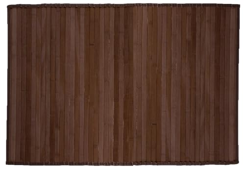 HERSIG - Alfombra de bambú marrón | Alfombra Rectangular - 80 x110 cm