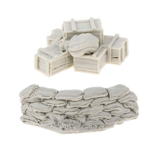 Set Accesorios de Escena Soldado Resina 1/35 sin Pintar miniatura 1