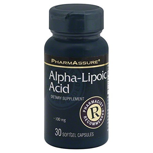 PharmAssure, Alpha-Lipoic Acid, 100 mg, 30 Softgel Capsules
