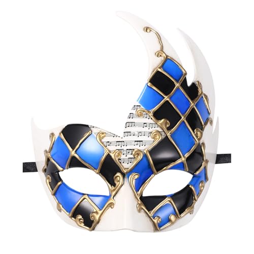 Cupimatch Masque Bal Vénitien Déguisement Adulte pour Carnaval de Venise et Halloween