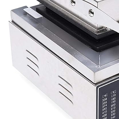 1500W Waffeleisen Edelstahl waffeln Am Stiel Kommerziell Waffelgerät Profi Gastro Stiel Waffeleisen für bis zu 5 Waffeln/Hot Dogs Am Stiel, Antihaftbeschichteten – Bild 5