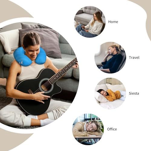 Almohada de viaje de espuma viscoelástica lavable miniatura 7