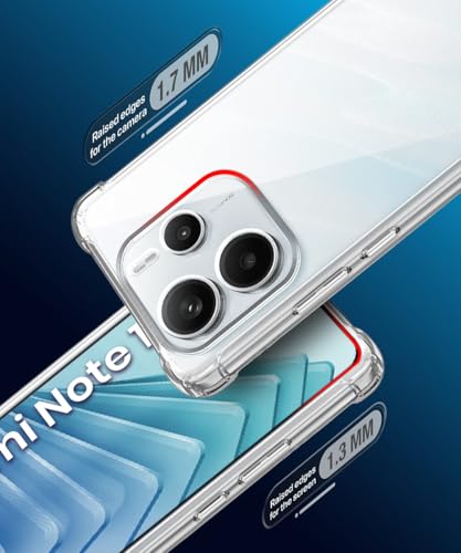 Image of WOW IMAGINE Clear Back Cover Case for Redmi Note 14 SE 5G | Redmi Note 14 5G | Shockproof Soft TPU Case | Cushioned Edges for Ultimate Protection Back Cover Case - Transparent