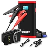 GREPRO Car Jump Starter up to 4.5L Gas or 2.5L Diesel Engine 12V Auto Battery Booster Portable Power...