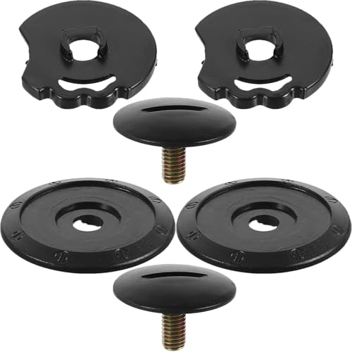 Base de mecanismo para casco de motocicleta en PC negro de alta resistencia, juego de 6 piezas