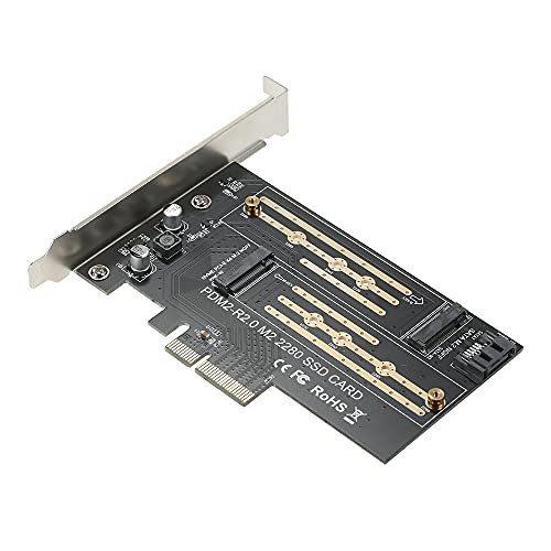 Henniu M.2 NVME para PCI-E X4 Expansion Card SSD Adapter Card with M.2 M-key B-key Interfaces Suppor