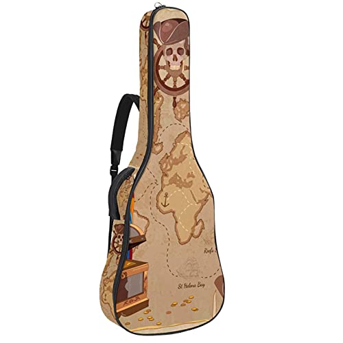 Housse guitare électrique et basse avec double bandoulière réglable pour éviter le mal de dos