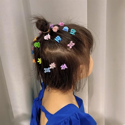 Image of NEOBABY Mini Colorful Multiple Designs Hair Clip for Multiple Hair Styling | Hair Claws Accessories for Kids Baby Girls and Women's (Random Designs, Pack of 100)