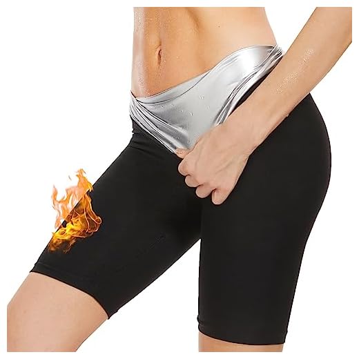 Pantalon Sudation Amincissante, Short Legging de Sudation Femme Taille Haute Ventre Plat Maigrir Sudation Sport Pantalon, Sauna Shapewear Costume D'entraînement pour Fitness Gym Yoga Femme