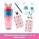 Barbie Pop-Reveal-Set aus Puppe und Accessoires, Shakes-Serie, duftende süße Kätzchen-Modepuppe & Haustier, mit 8 Überraschungen inklusive Farbwechsel, JCN87