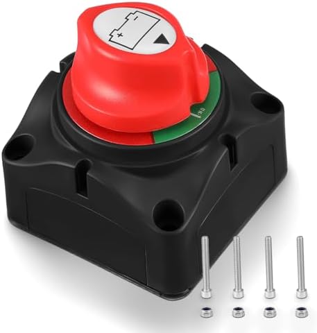 Battery Disconnect Switch Master Cut Off Isolator For Car, Truck, RV, Boat - 1 Year Warranty 10 thumbnail image