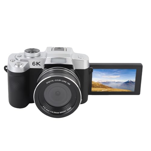 Amazon.co.jp: Yanmis 6Kデジタルカメラ、84MP 18XズームWiFi
