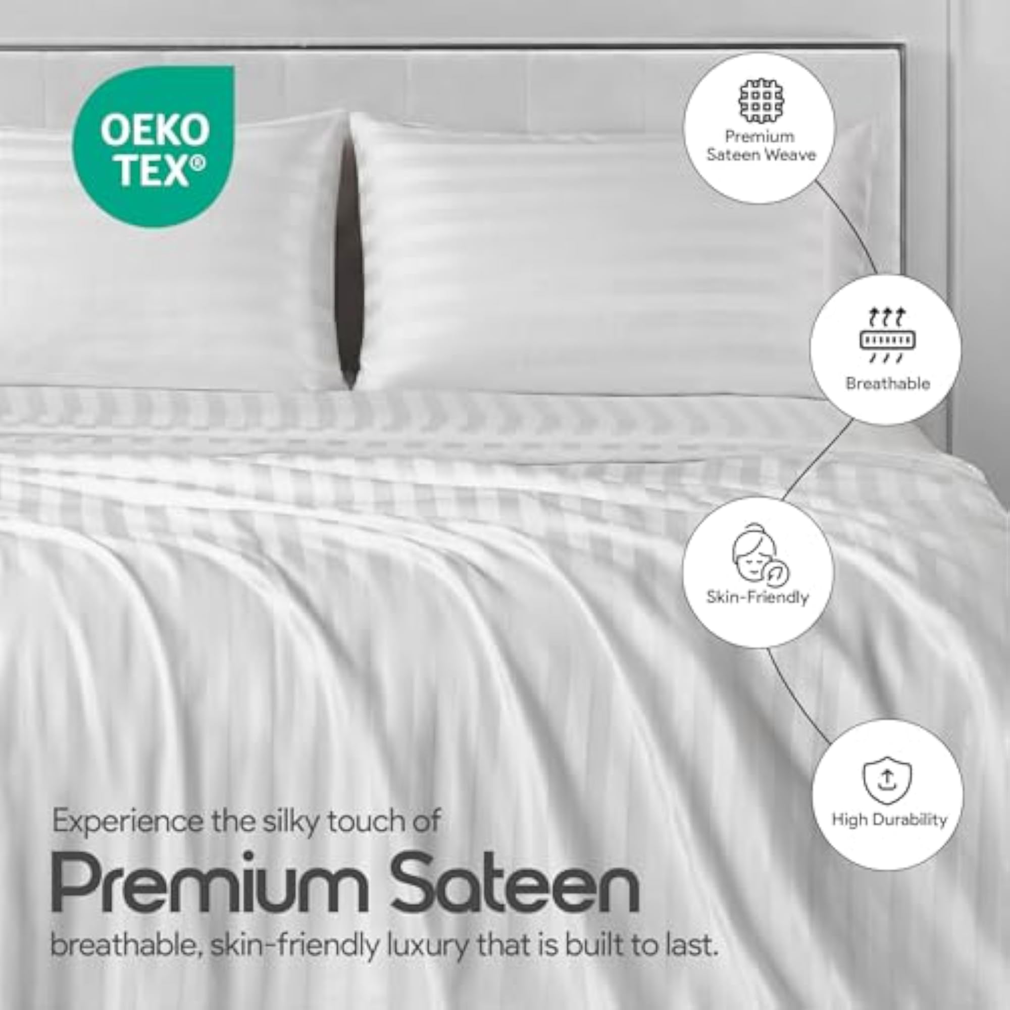 Cotton 300 Thread Count King Size Bedsheet Set