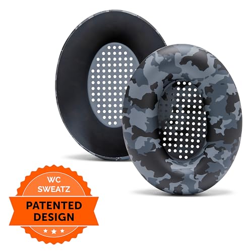 Image of WC SweatZ XM3 - Patented Earpad Sweat Covers for Sony WH-1000XM3 | Made by Wicked Cushions | Made with Premium Silicone, Sweatproof & Easily Washable | Black Camo