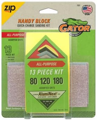 Gator 7227 Zip 13-Pc. Hook & Loop Hand Sanding Block Kit - Quantity 8