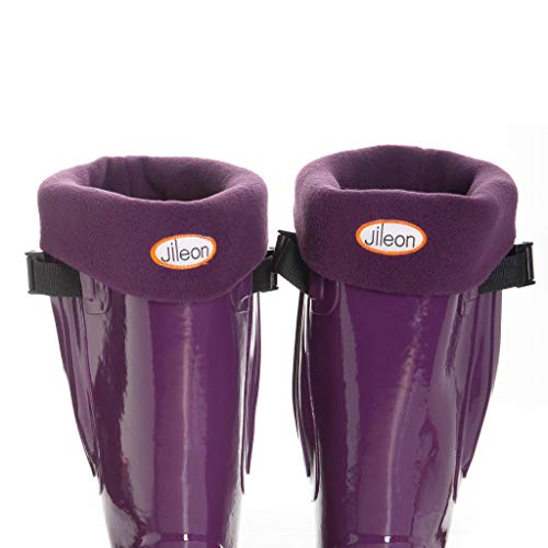Jileon Fleece Boot Socks For Women - Soft Fleece Warm Boot Liners for Women (Purple Small)