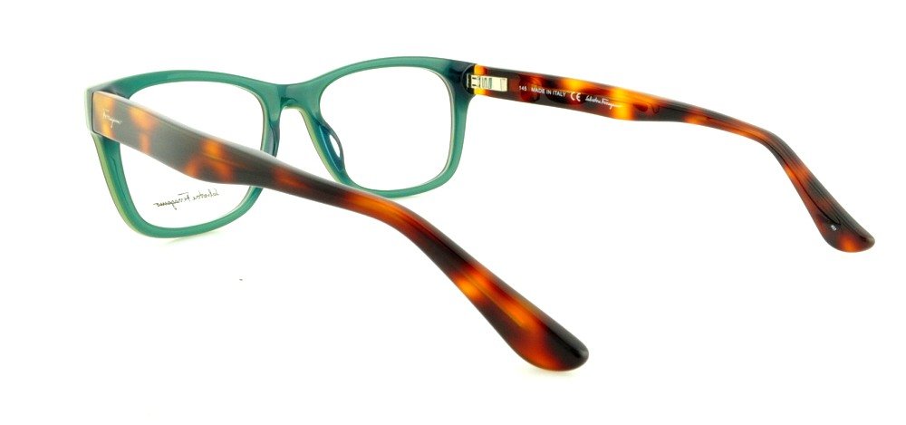 Salvatore Ferragamo SF2693 Eyeglass Frames Teal Tortoise 55-18-145 Made in Italy SF2693 Eyeglasses Frames by Salvatore Ferragamo main image 3